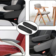 Paquete de 2 fundas para reposabrazos del asiento delantero del coche, protectores de tela, fundas para reposapiés universales para furgoneta y autobús