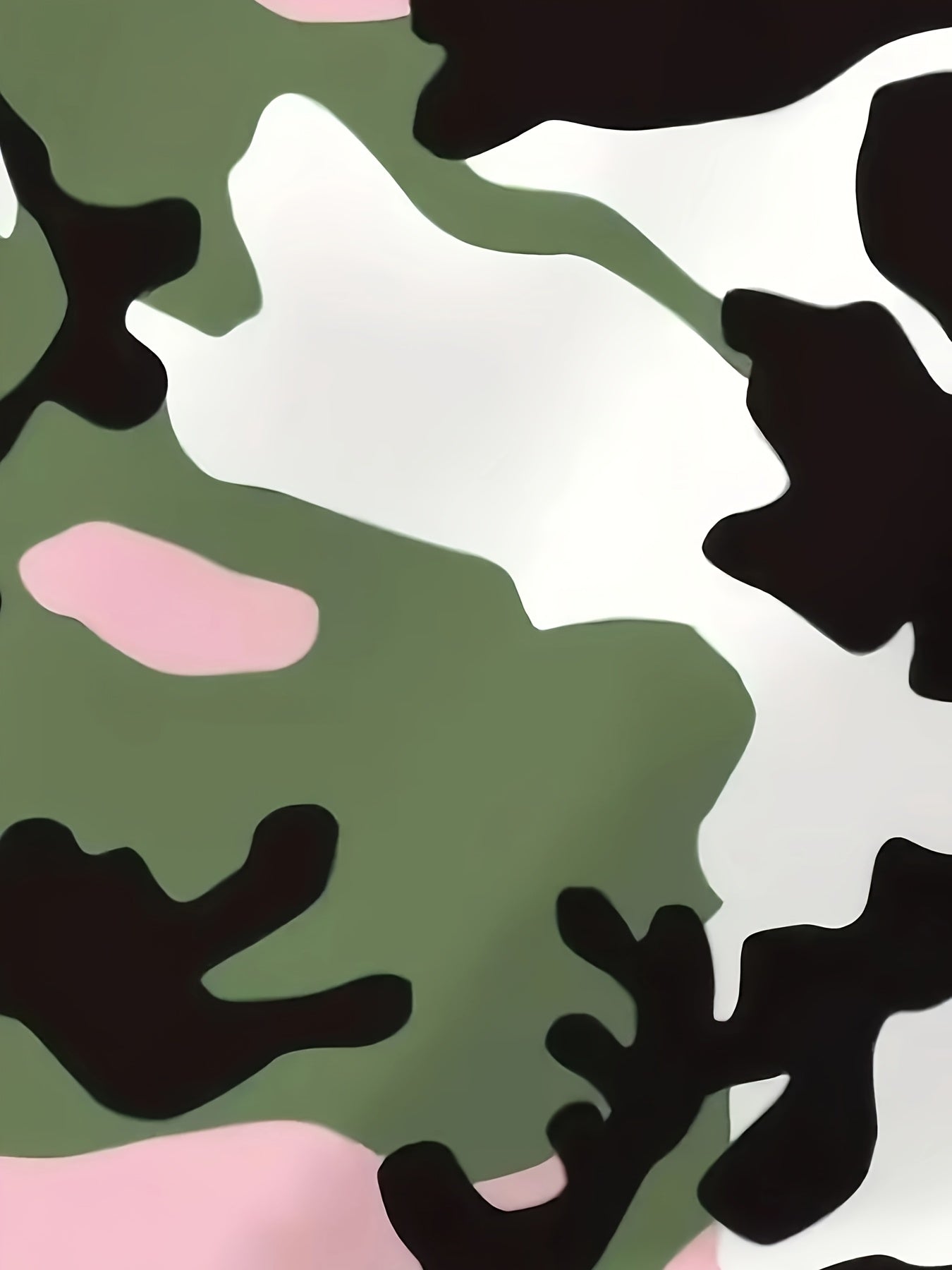 Plus Size Women's Camouflage Pink Sportswear Set Athletic Activewear