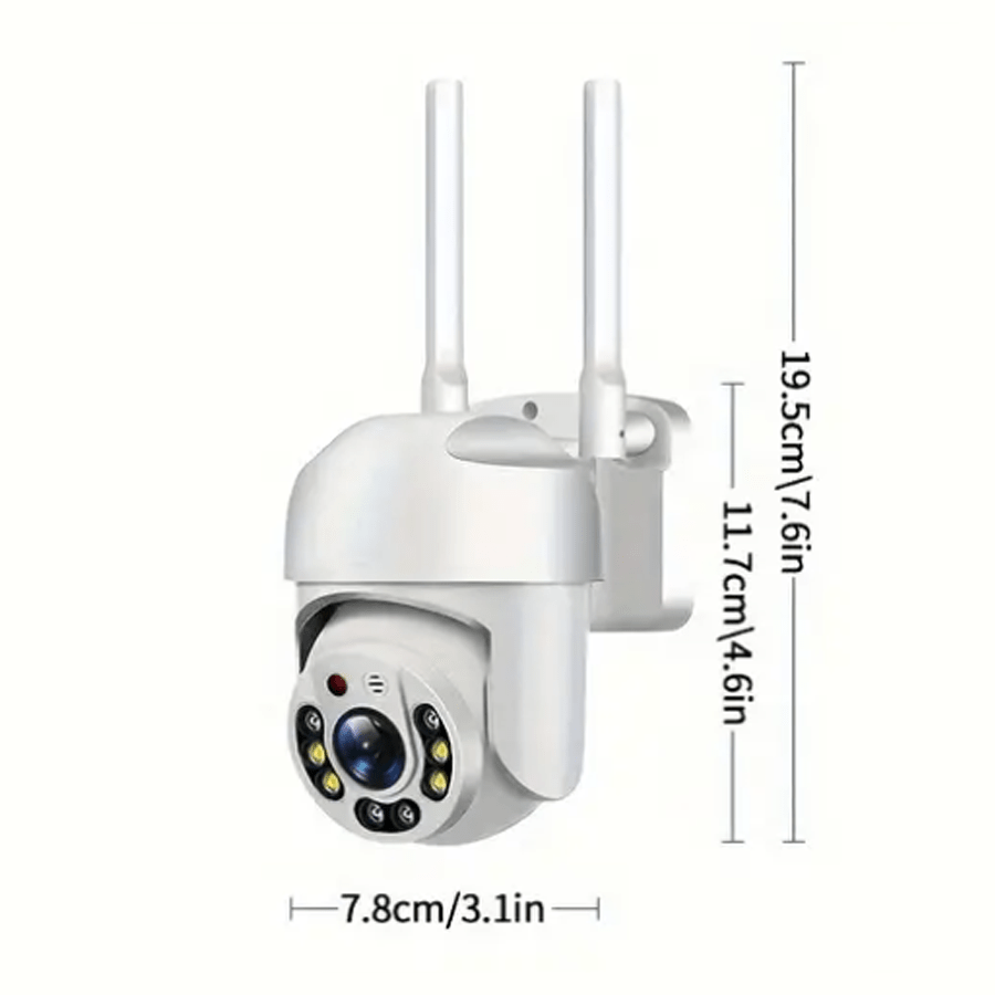Waterproof Outdoor WiFi Security Camera with Auto Tracking 360° Night Vision