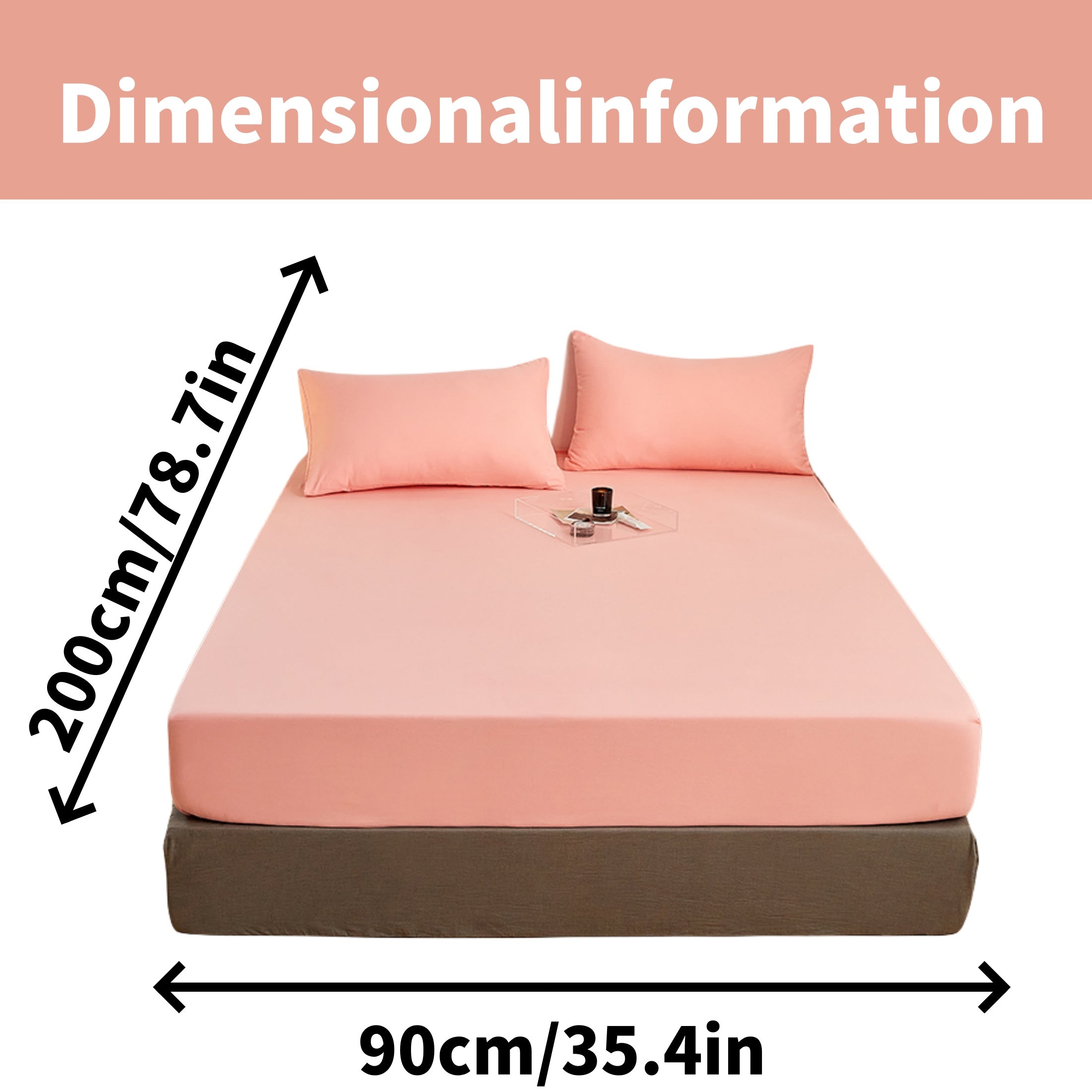 Juego de sábanas ajustadas de poliéster cepillado con 2 fundas de almohada, con bolsillo profundo, ropa de cama