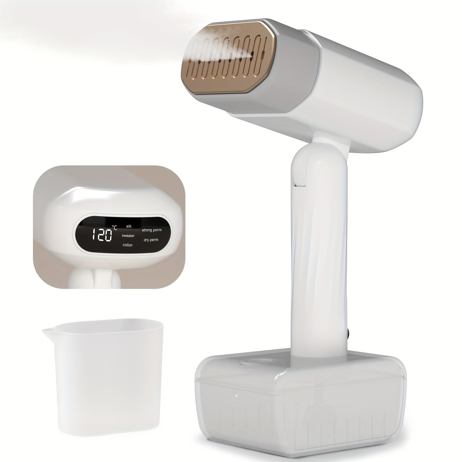 Portable Mini Steam Iron 1800W with 330ML Water Tank and Adjustable Temperature