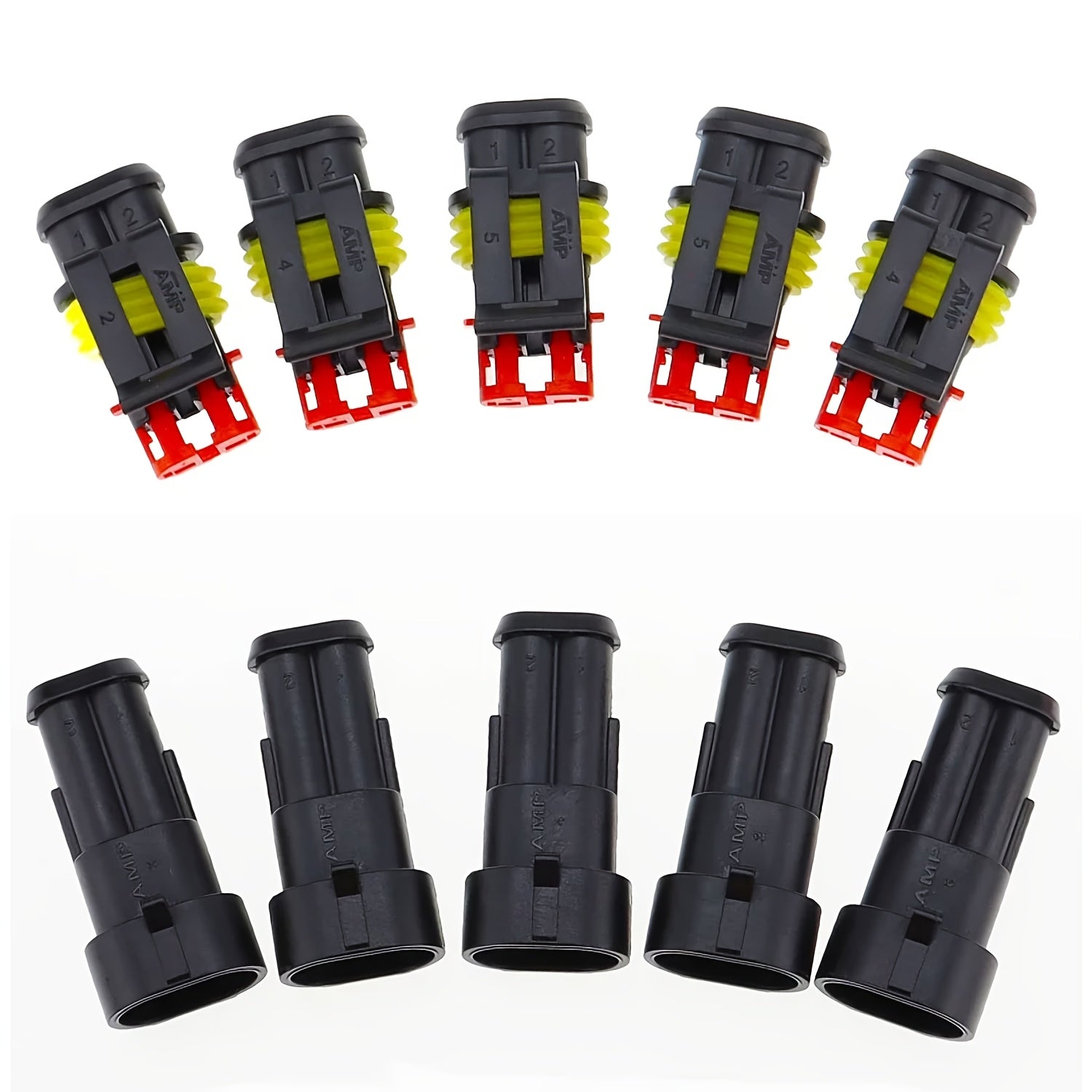 Male Female Electrical Connector Kit 2/10/12/20/40/272/370/640P Waterproof Wire for Car Boat Motorcycle