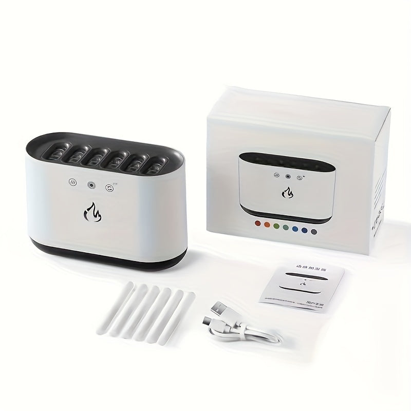 Портативный цветной увлажнитель воздуха с ароматерапевтическим туманом и USB-зарядкой