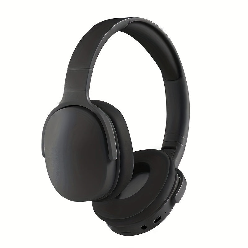 Auriculares inalámbricos plegables con sonido estéreo, cancelación de ruido, batería de larga duración, carga USB para adultos