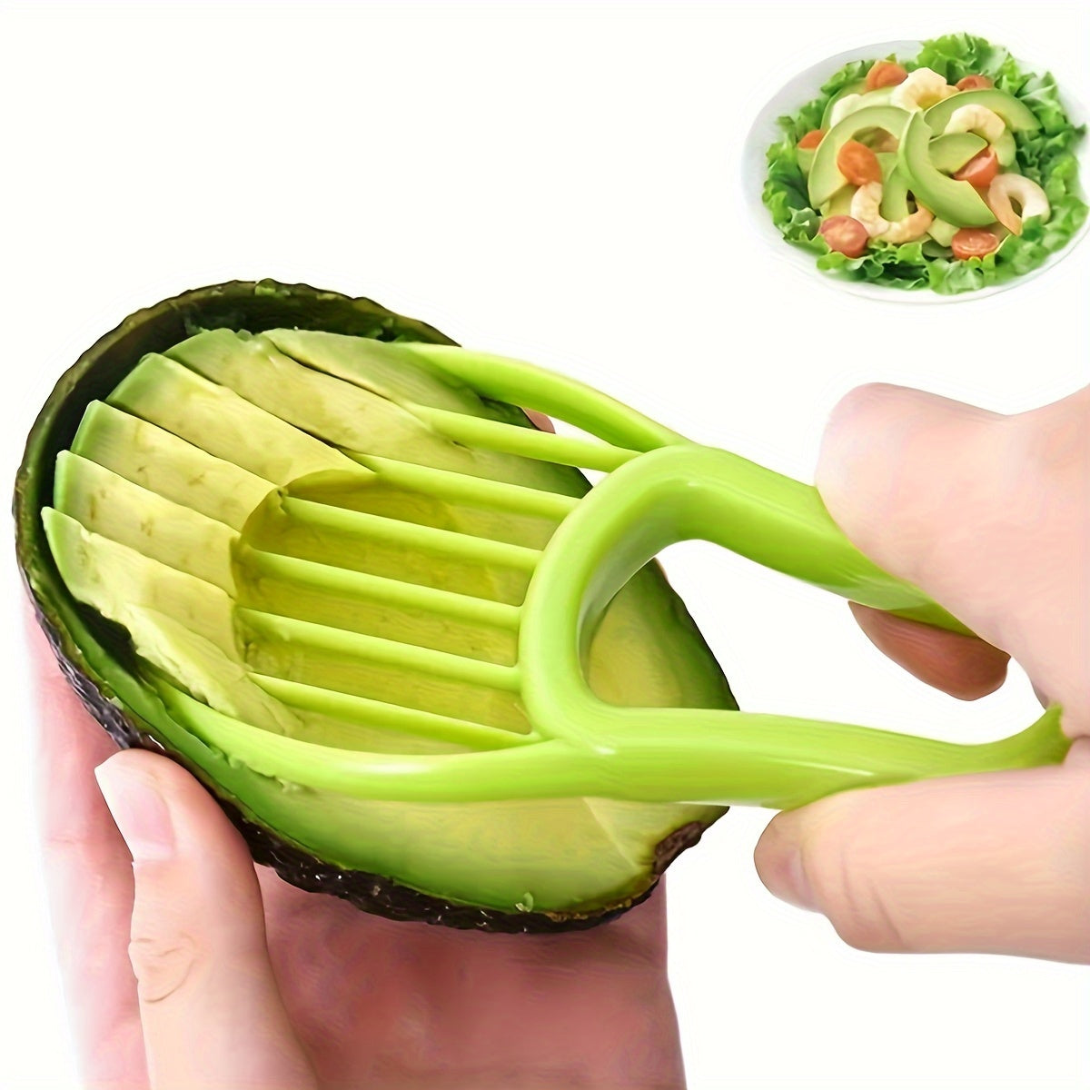 2-In-1 Avocado Slicer and Pitter Kitchen Gadget Durable Polypropylene
