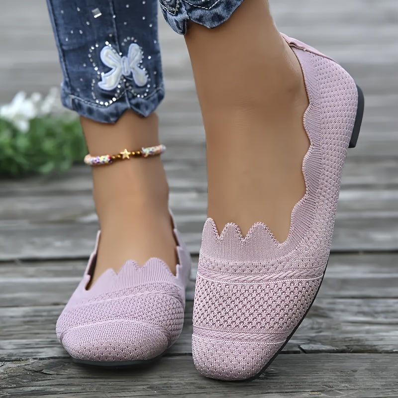 Women's Fashion Lace Casual Flat Shoes Black Canvas