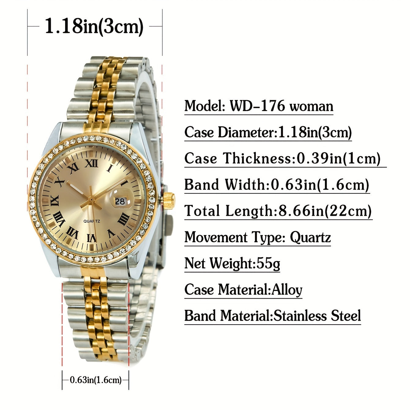 Conjunto de relojes para parejas con correas de cuero y diseño clásico