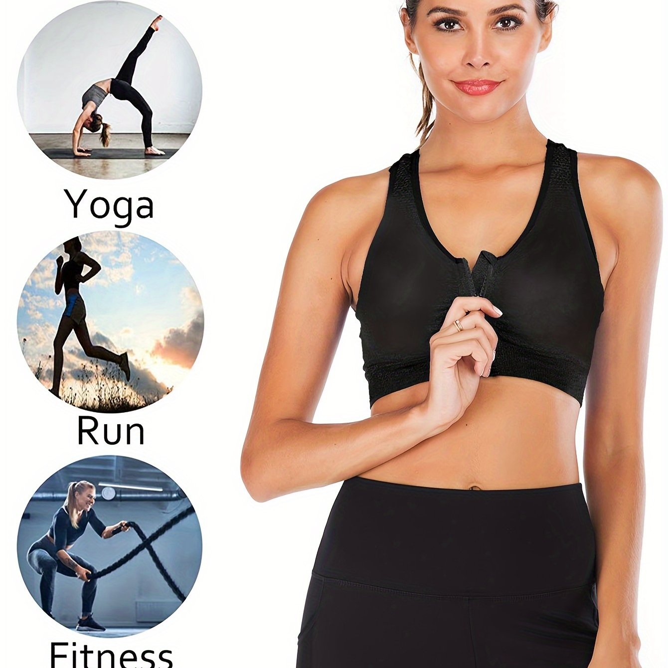 Бюстгальтер для женщин больших размеров без швов, средняя эластичность, дышащий, для йоги и бега