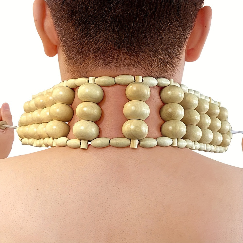 Handmade Wooden Massage Roller for Full Body Pain Relief Back Neck Waist Legs