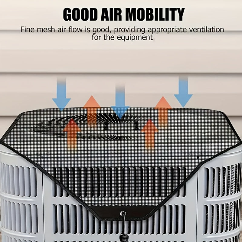 Outdoor Air Conditioner Cover Waterproof Windproof Dust Cold Air Ventilation Pack of 1