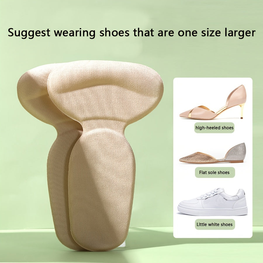 Unisex Foam Heel Pads Anti-Friction Slip-Resistant Insoles