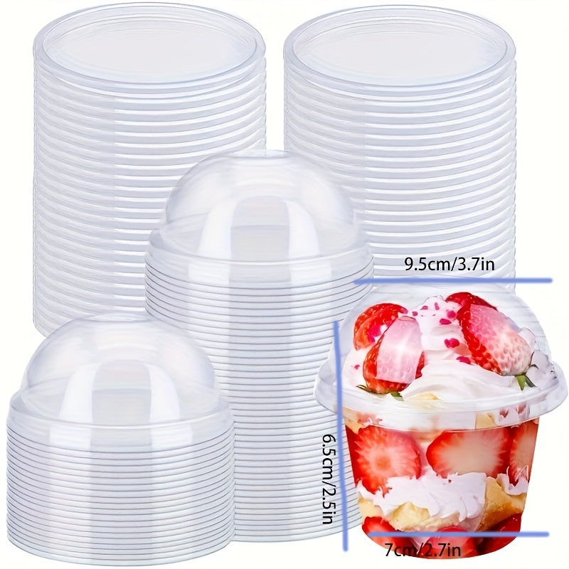 40 Count Clear Plastic Cups for Desserts Parfaits Ice Cream and Parties