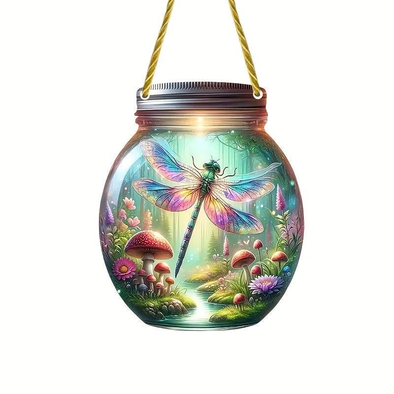 O'yin-kulgili akrilik quyoshni ushlovchi, chivin, qo'ziqorin, ekologik shisha bezaklari uchun uy bog'lari