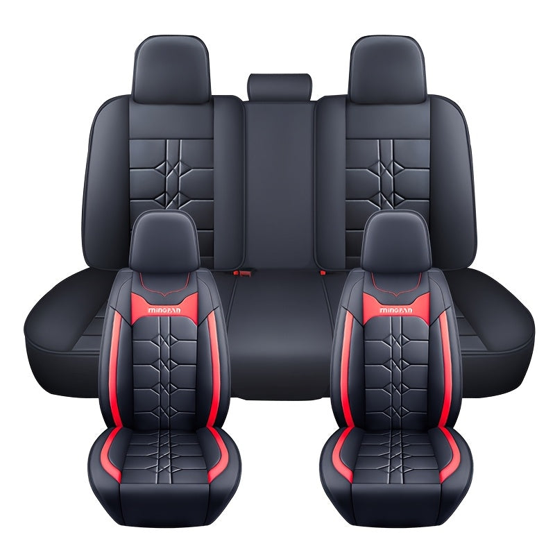 Universal Car Seat Covers All-Season Wear-Resistant PU Leather Full Coverage