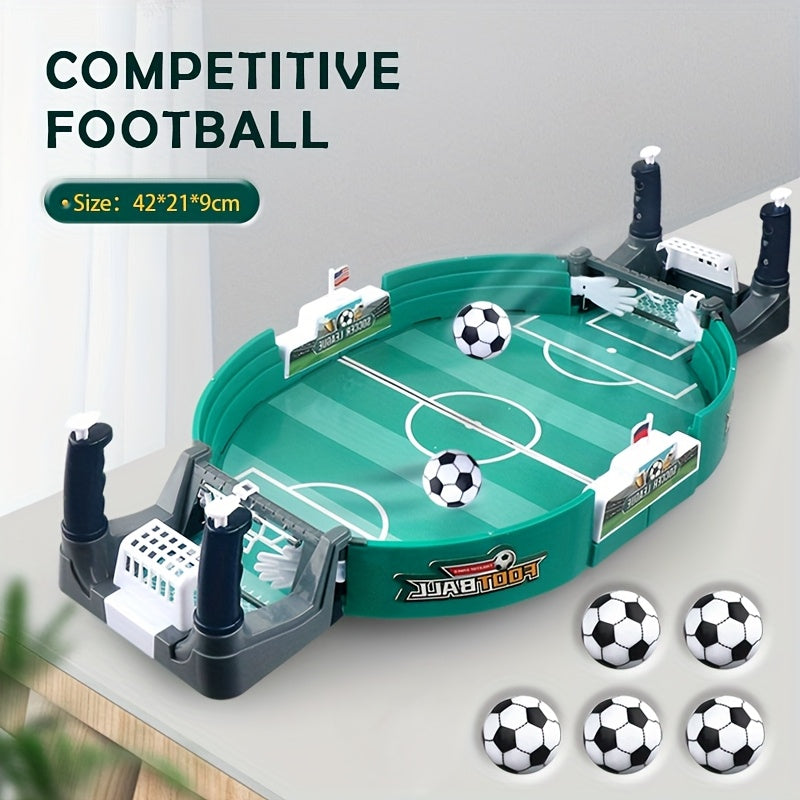 Kids Interactive Tabletop Soccer Game with 5 Balls for Ages 3 and Up