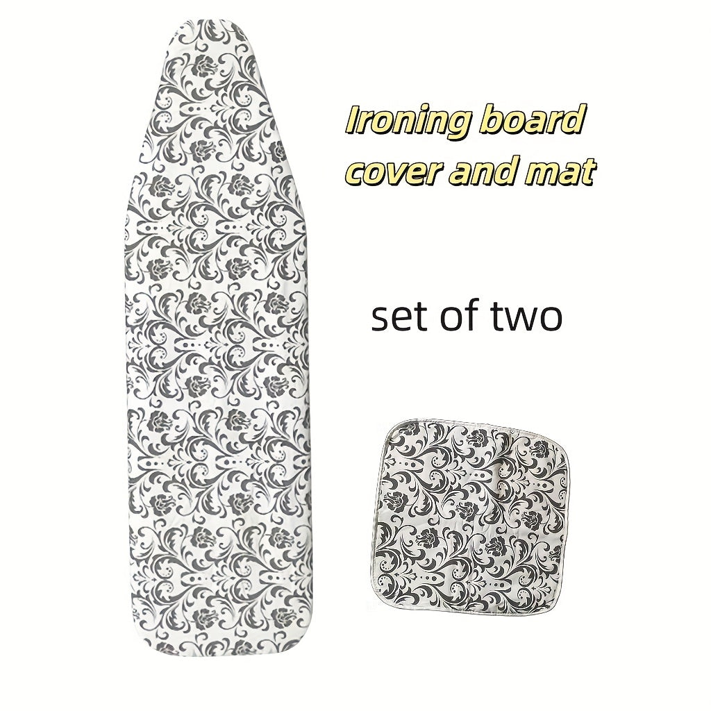 Получите комплект из двух предметов, включая чехол для гладильной доски и дорожный коврик. Чехол для утюга состоит из трех слоев и оснащен двумя ремнями и двумя пряжками для надежной и плотной посадки.