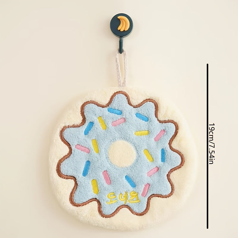 Oshxona va hammomda foydalanish uchun mo'ljallangan yumshoq, so'ruvchan multfilm pishloq qo'l sochiq.