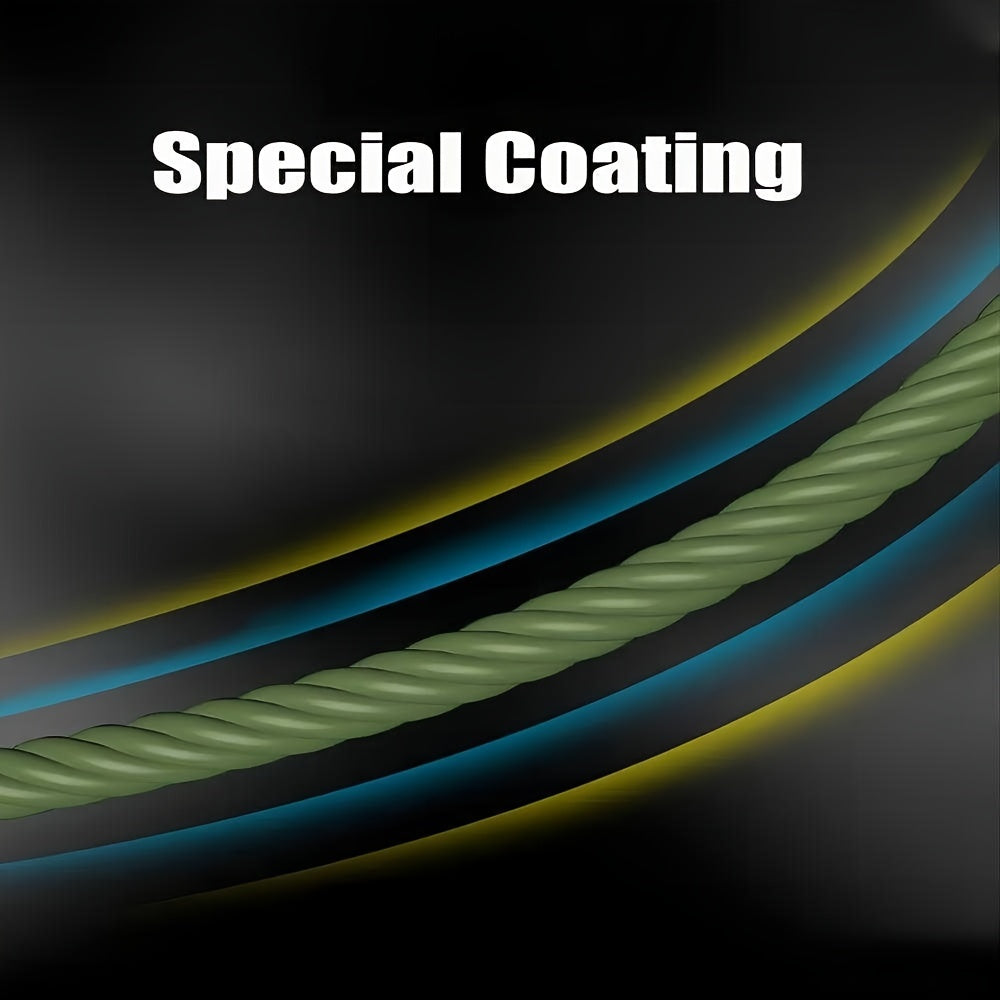 Durable 4-Strand Braided PE Fishing Line 500m Sea Fishing Green