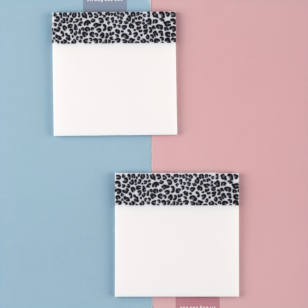 Notas adhesivas de estampado de leopardo, etiquetas adhesivas reutilizables para correcciones y marcado