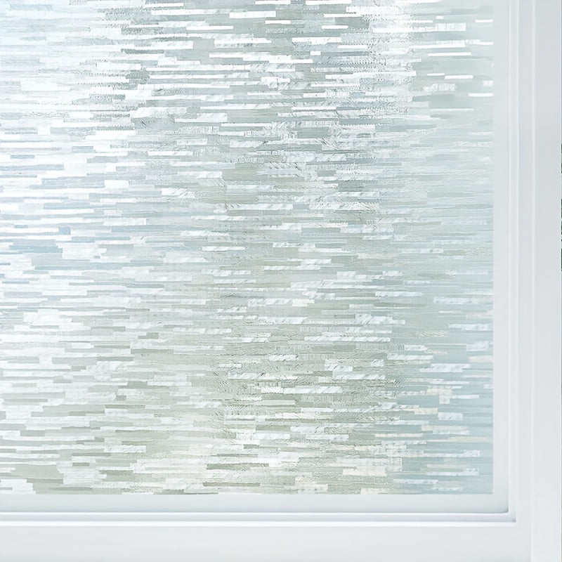 Frosted Glass Window Film UV Blocking Static Cling Removable Opaque Vinyl Covering