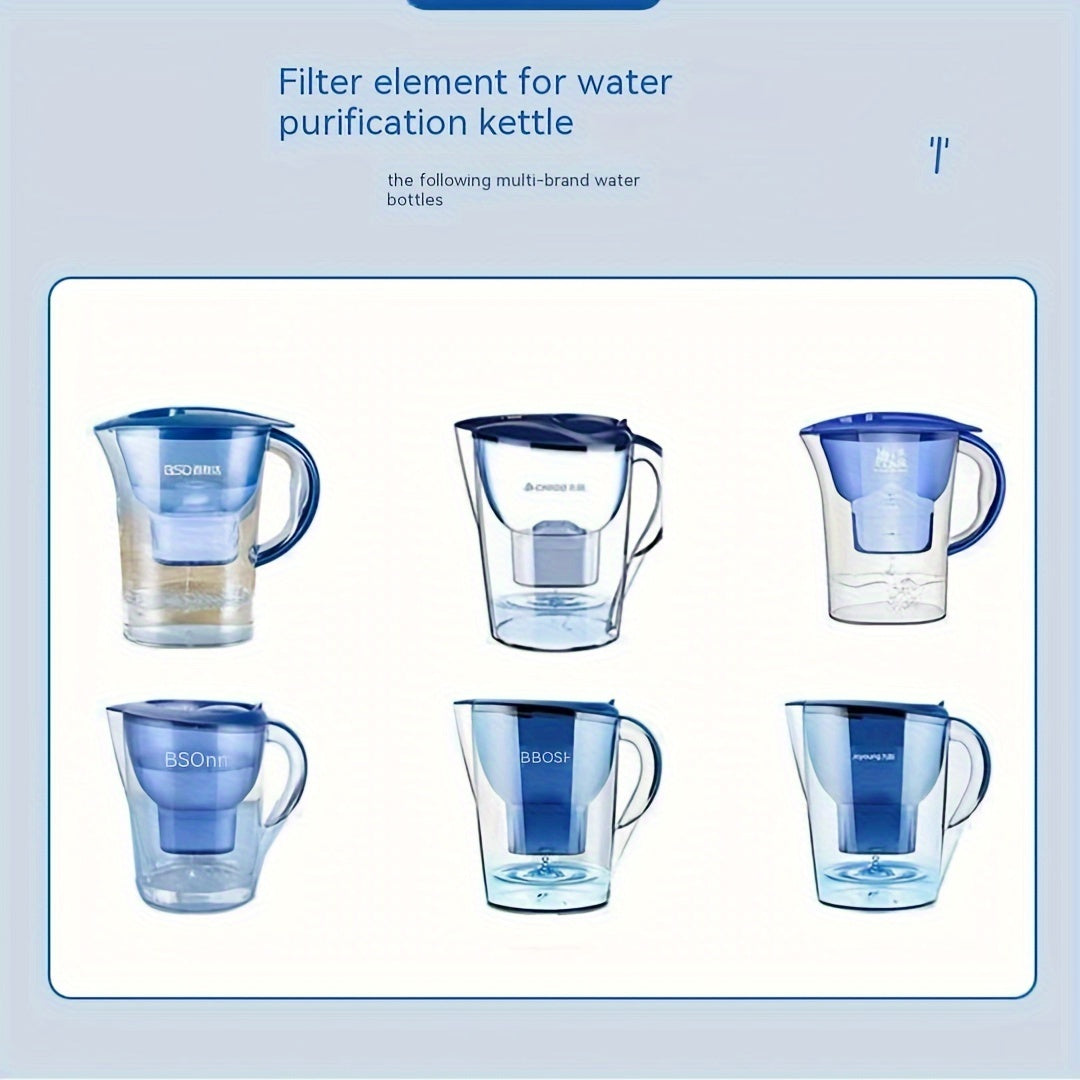 Ichimlik suvi uchun 6 ta suv filtri kartrijlari, xlor va kalsiy tuzlarining oldini olish uchun