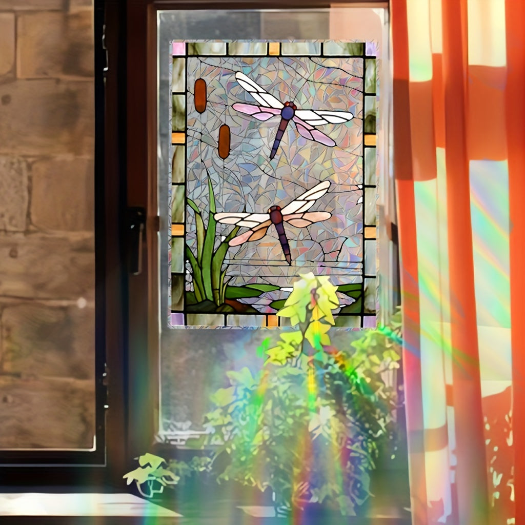 Sun Catcher Window Decal Reusable PVC Glass Cling for Living Room Bedroom