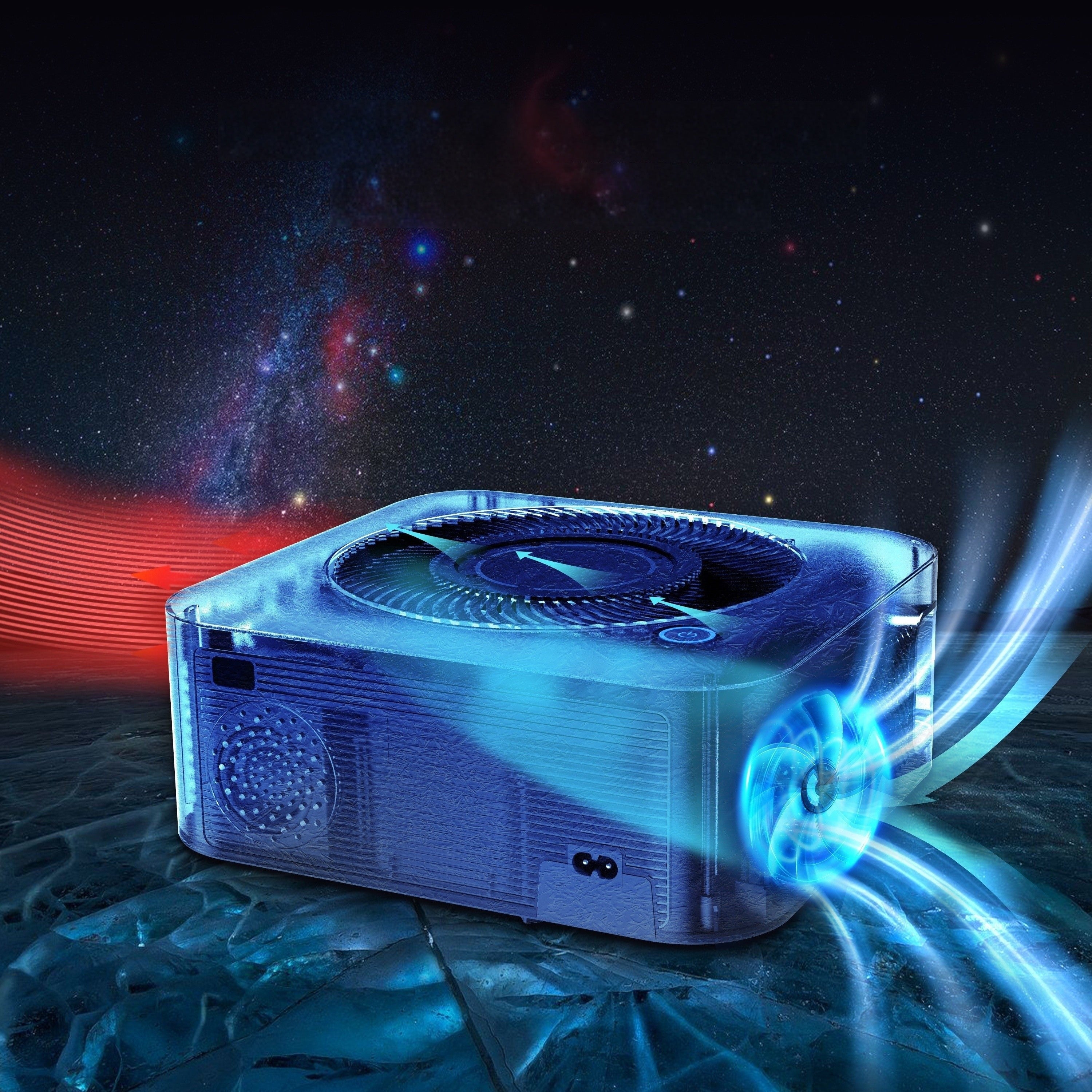 Portable 4K HDR10+ Wireless Projector with 1080P Full HD, Android 11