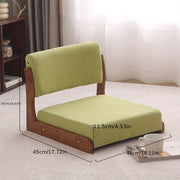 Silla moderna de imitación cuero con asiento y respaldo de madera para suelo