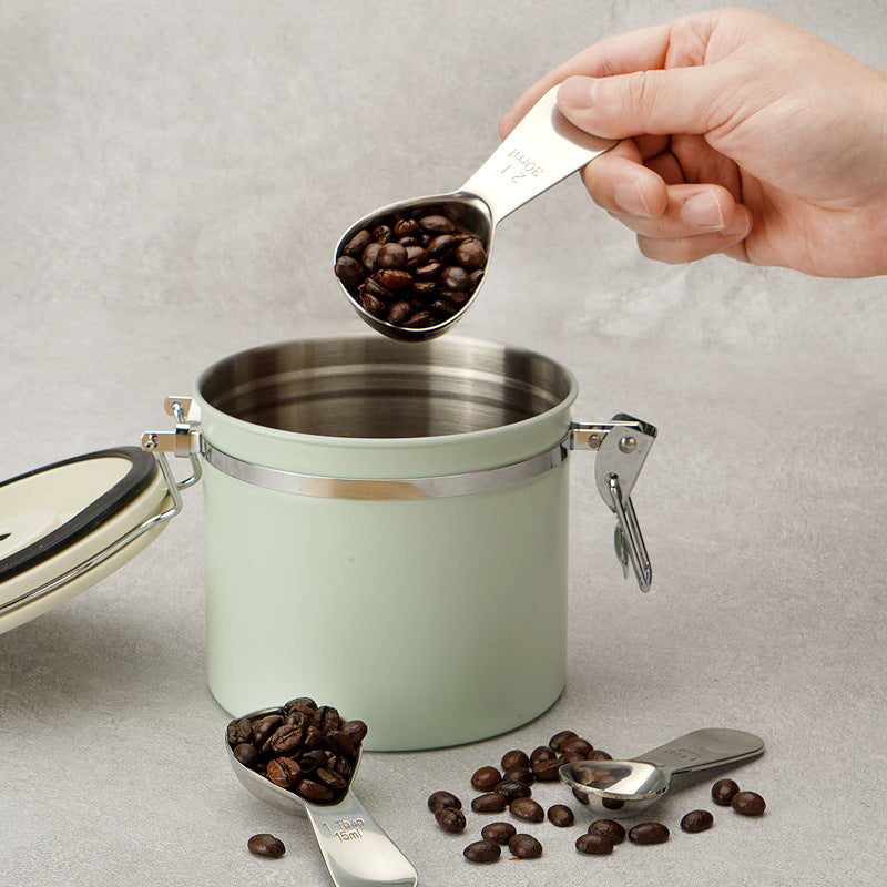 Stainless Steel Coffee Scoop with Measurement Marks for Beans and Baking