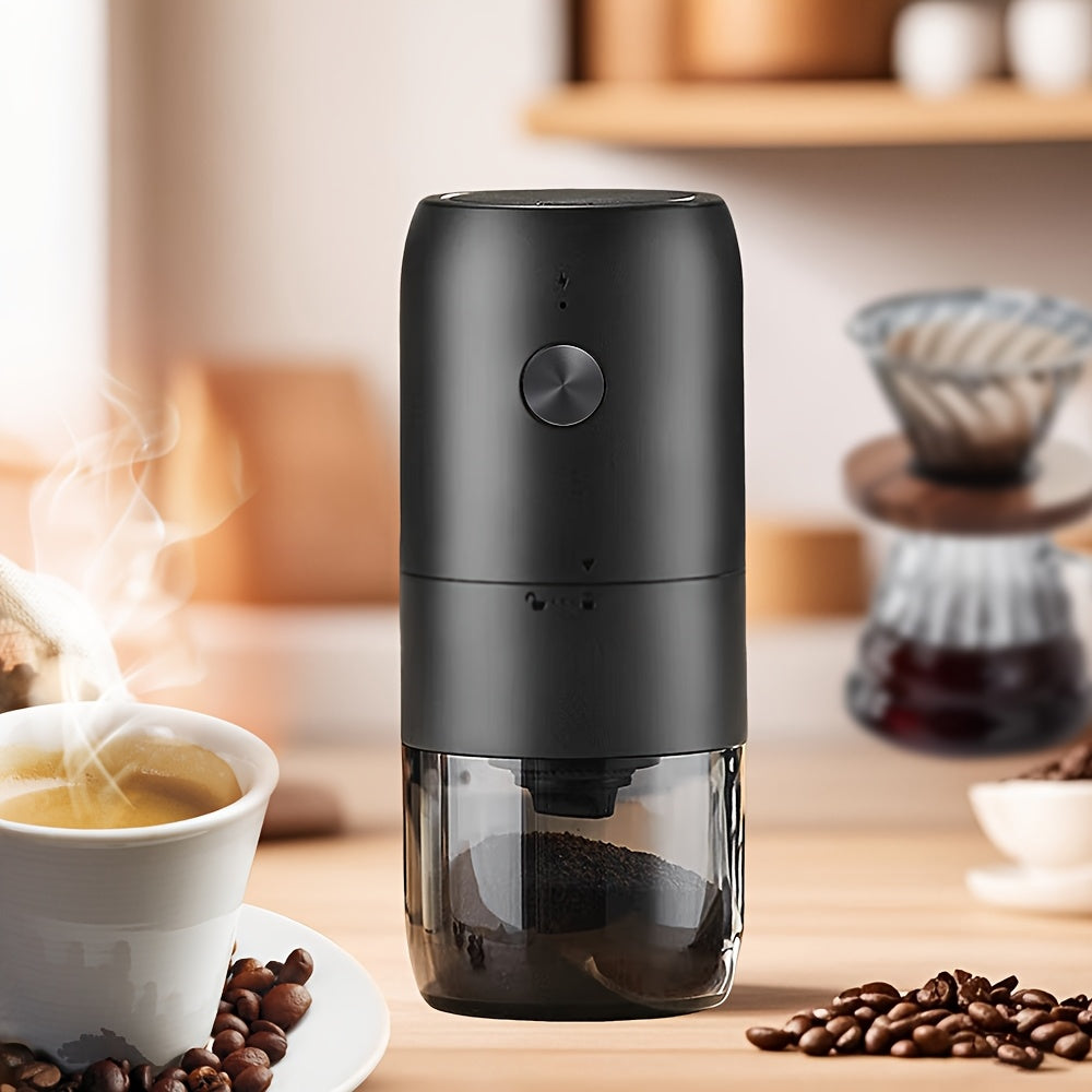 Molinillo de café eléctrico USB ajustable en grosor de molienda para hogar, viaje, camping, oficina duradero ABS