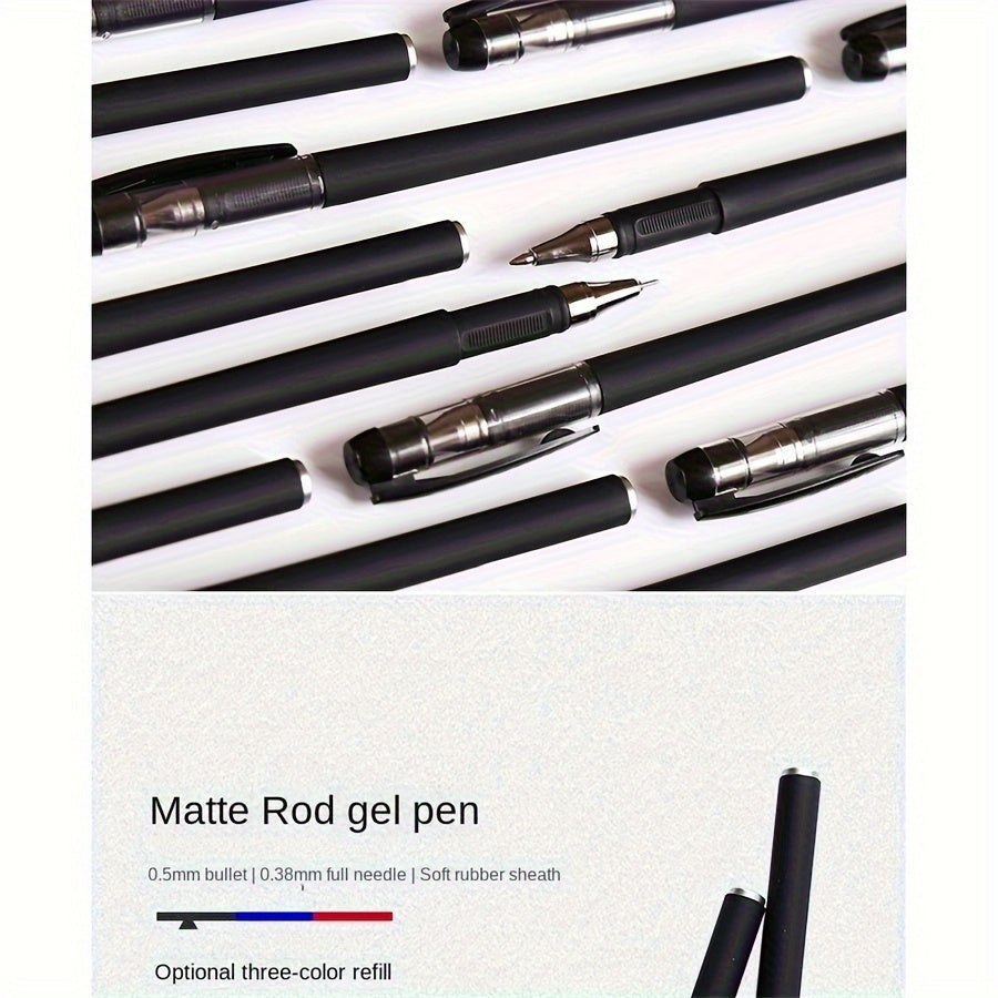 Set of 30 Fine Tip Gel and Ballpoint Pens with Screw Cap for Professionals and Students