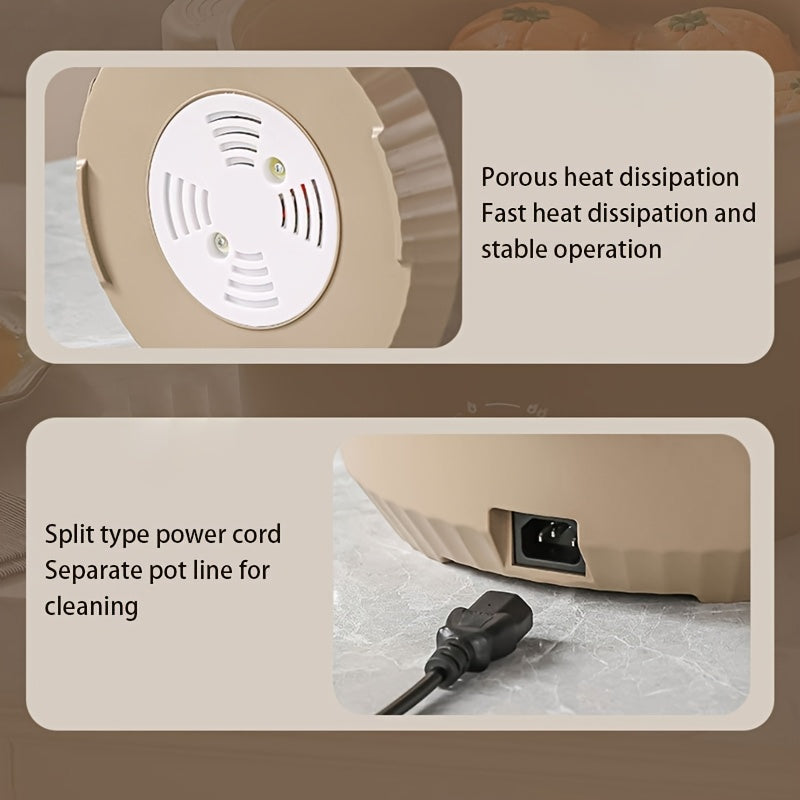 Olla eléctrica multifunción para cocinar en dormitorios, utensilios antiadherentes, múltiples métodos