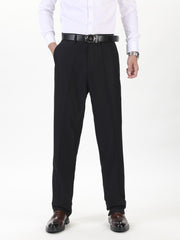 Plus Size Men's Slim Fit Dress Pants Solid Color Polyester Blend Straight Leg Business Casual 0XL-5XL