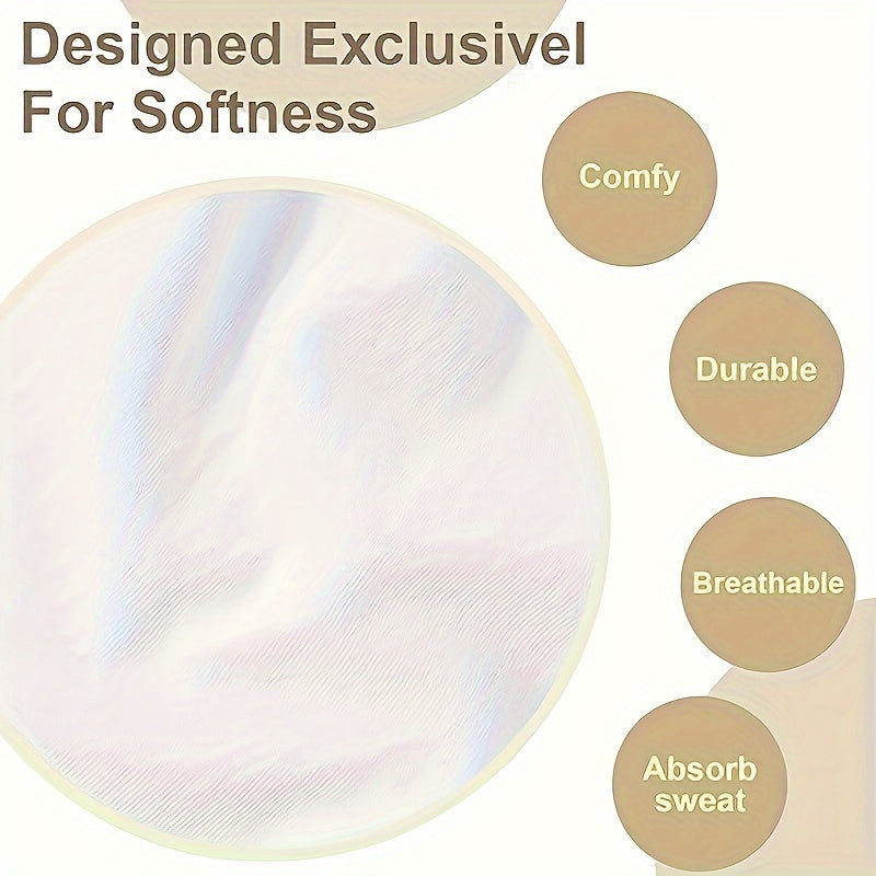 Set of 12 White Striped Handkerchiefs Large Size Polyester Woven Fitted