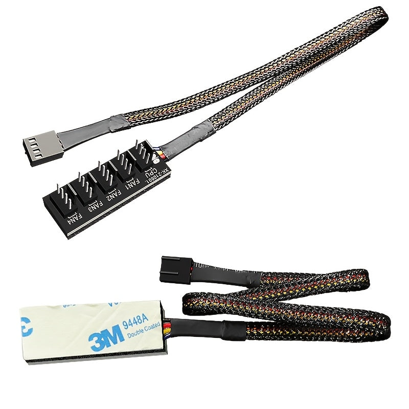 Controlador de ventilador de 5 vías alimentado por USB con control de temperatura PWM Máximo 36V con respaldo adhesivo