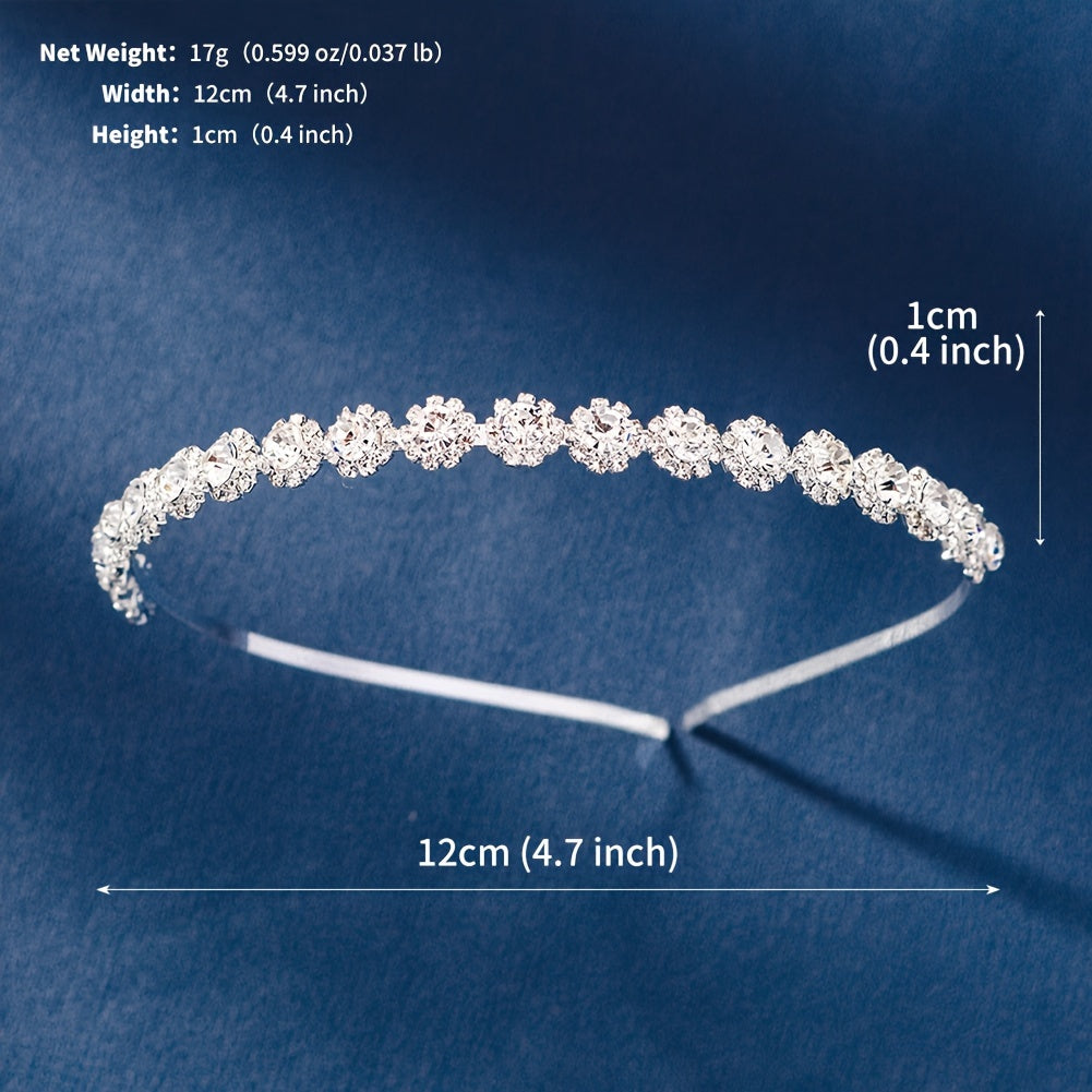 Yuvdoq uchun to'y tiara rhinestone gul bosh band vintage soch aksessuari