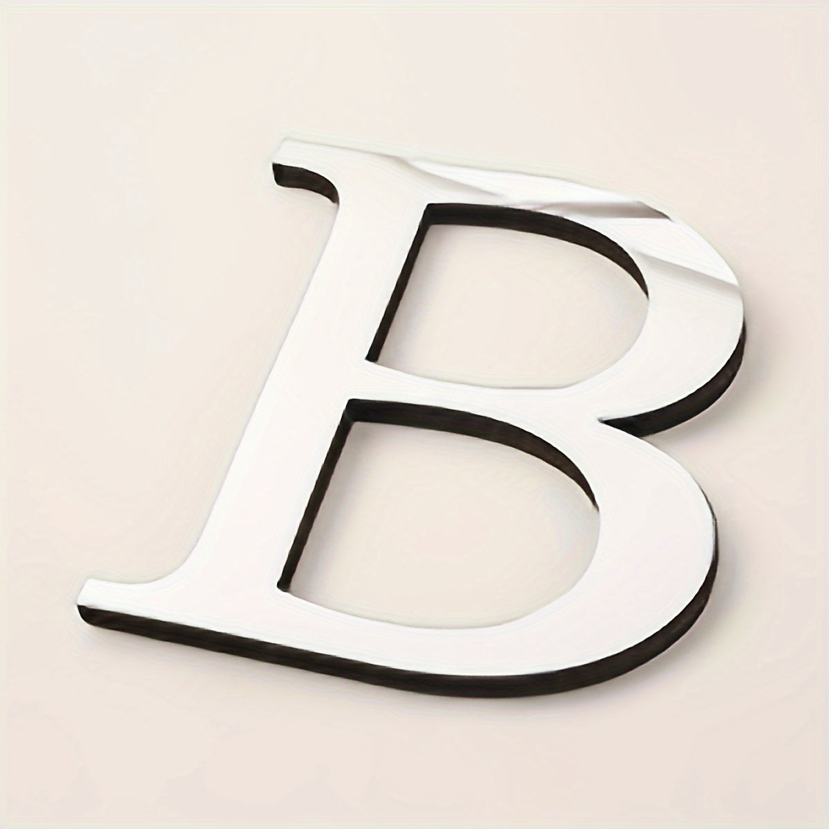 3D Acrylic Mirror Wall Decals Alphabet Stickers Gold Silver Self-Adhesive Modern Home Decor