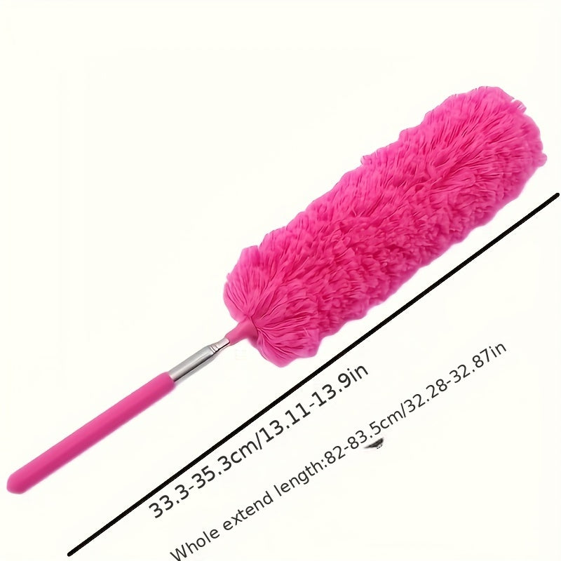 Stainless Steel Telescopic Fiber Duster Cleaning Tool for Dust & Sweeping