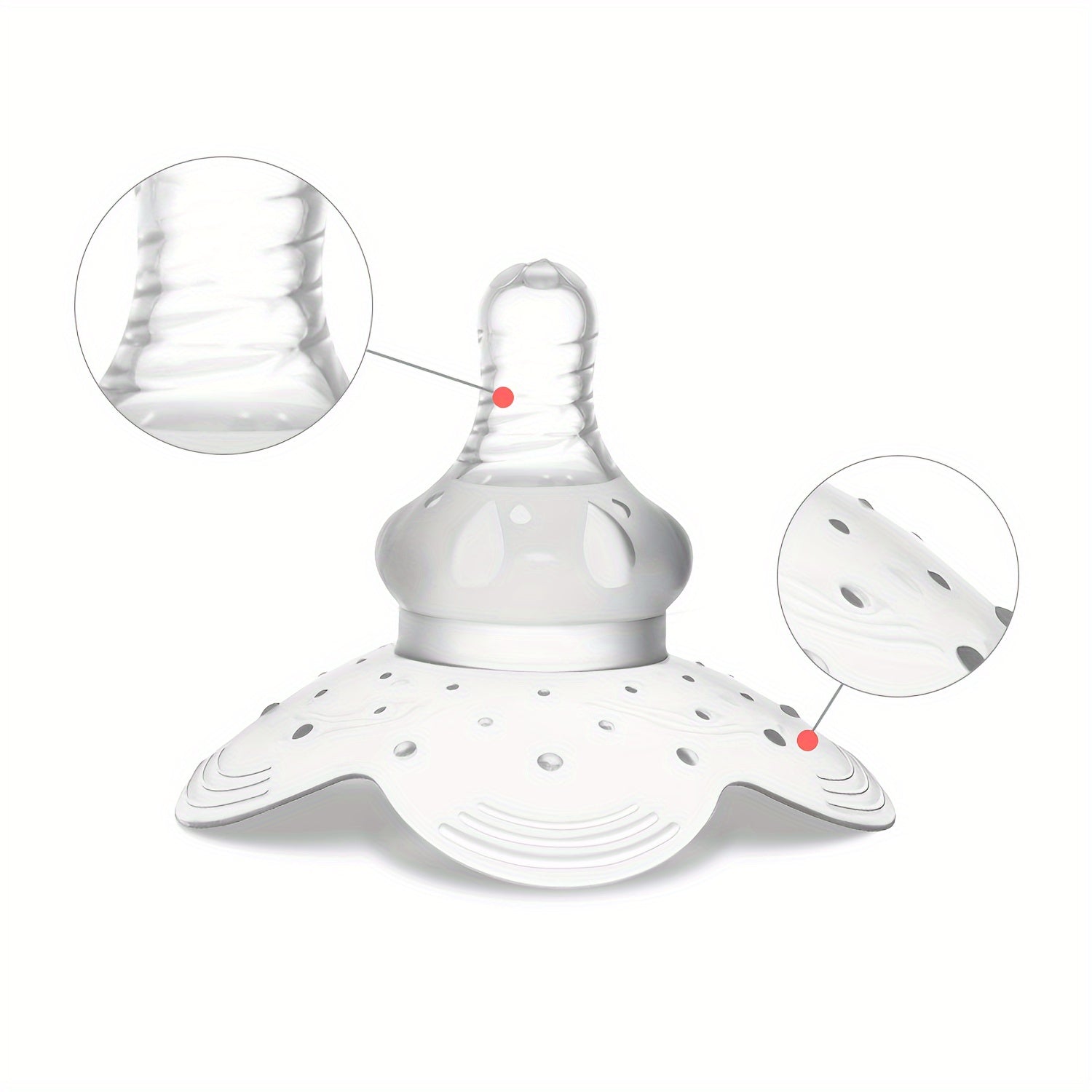 Petal-Shaped Silicone Breastfeeding Nipple Shield for Infants 0-36 Months