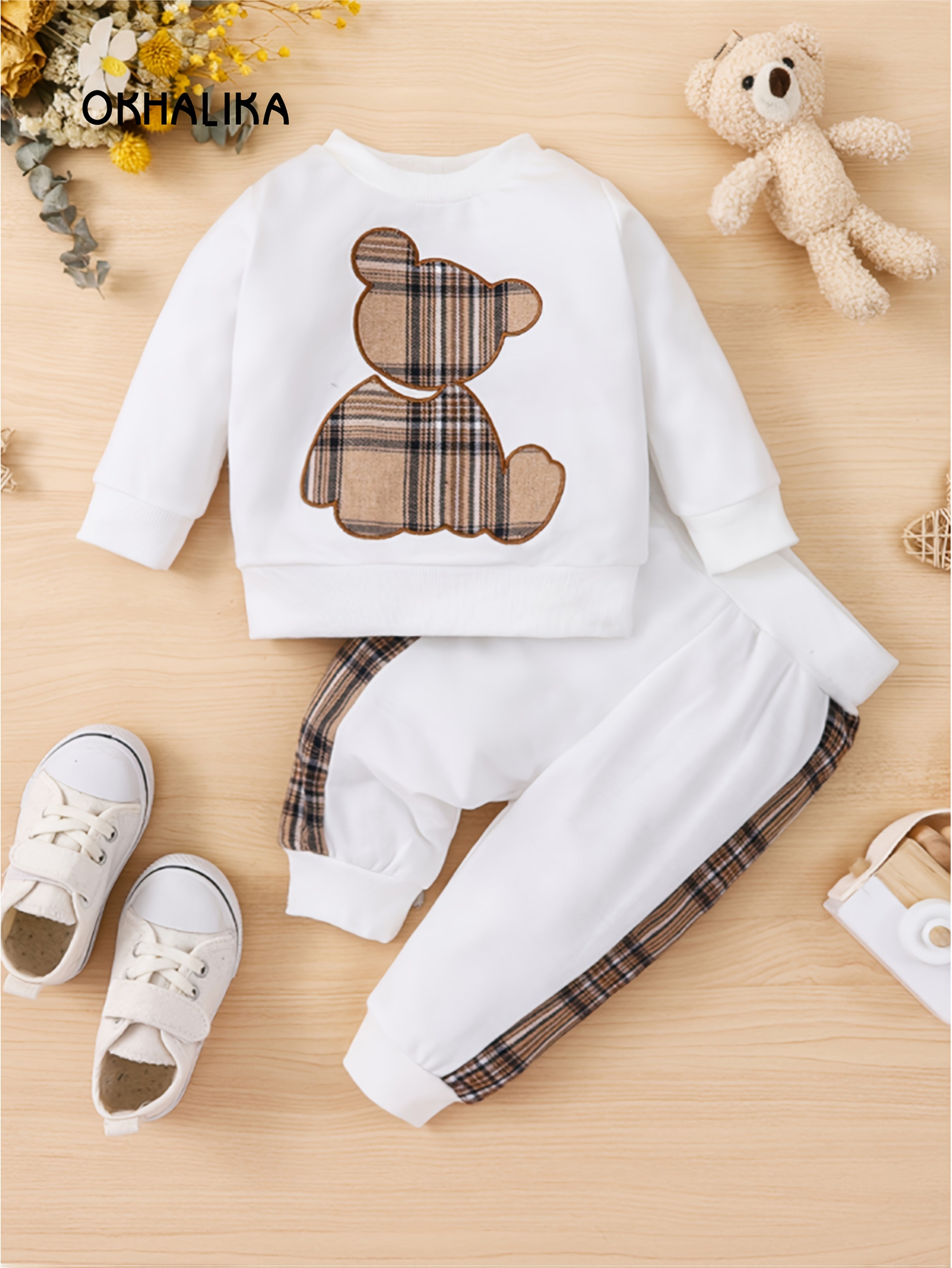 Toddler Boy's Fall Winter Outfit Long Sleeve Sweatshirt and Casual Pants