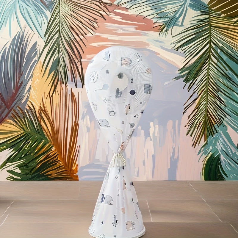 Universal suv o'tkazmaydigan ventilyator changdan himoya qopqog'i sotuvda - Oson tozalanadi, oshxona, yashash xonasi, yotoqxona uchun chang o'tkazmaydigan - Barcha ventilyator modellari uchun mos, aloqa qilmasdan qopqoq