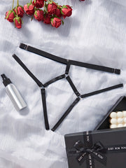 Women's Lingerie Crotchless Thongs Low-Rise Strappy Panties