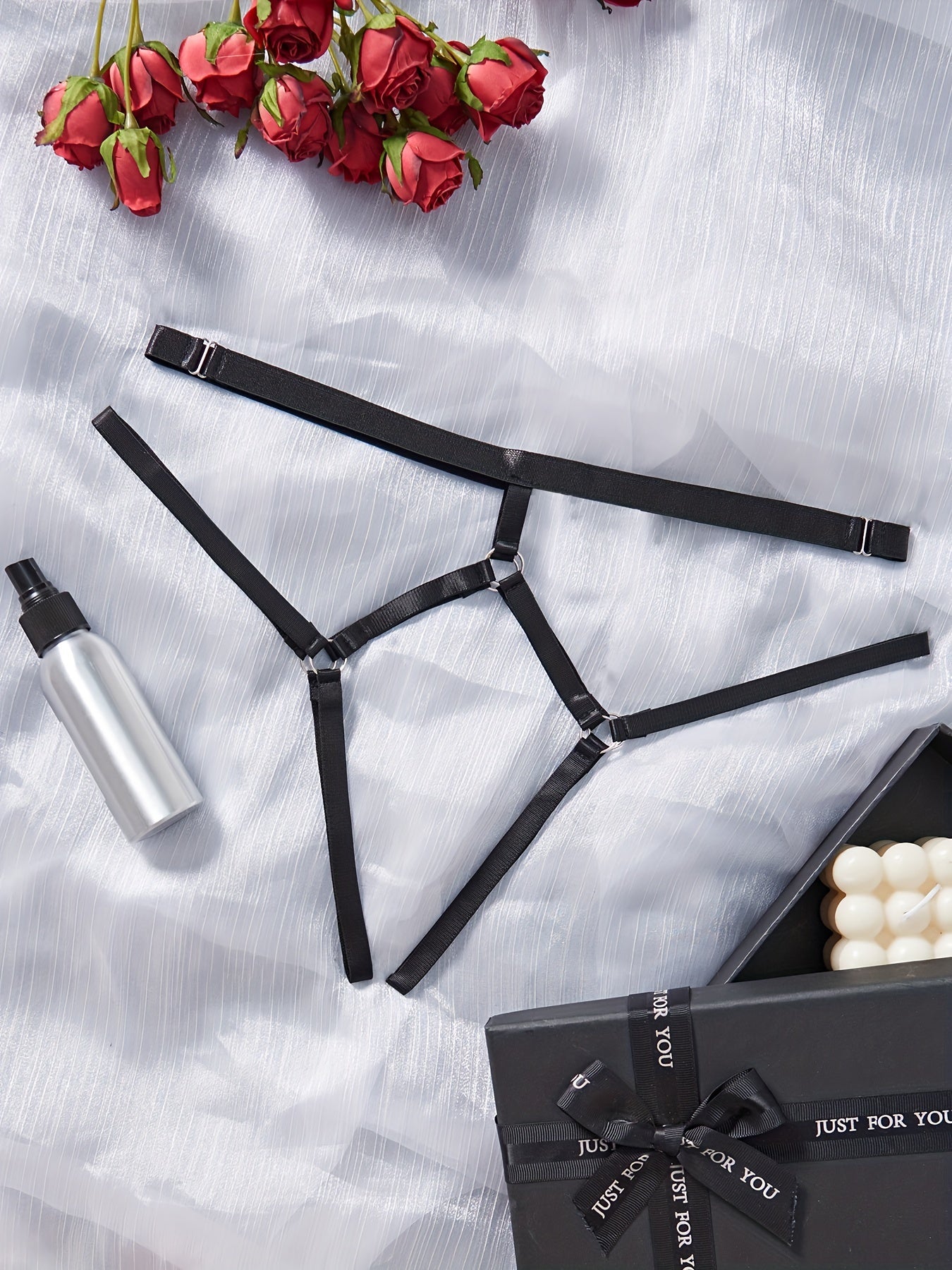 Women's Lingerie Crotchless Thongs Low-Rise Strappy Panties