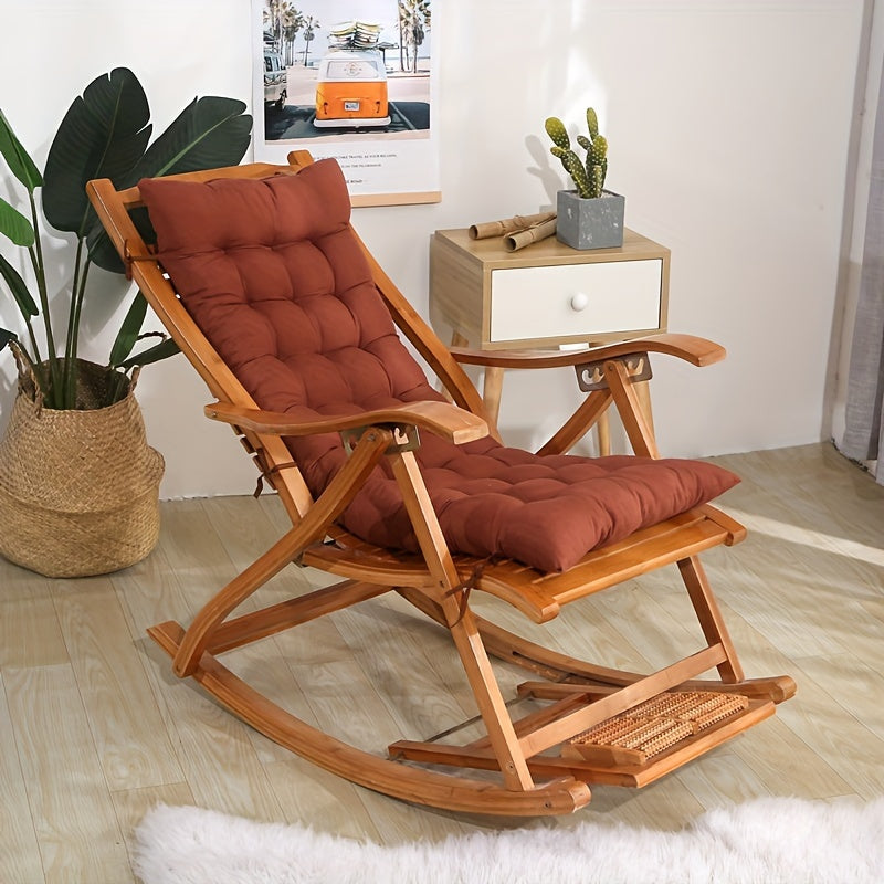 Thickened Polyester Seat Cushion for Home Office Floor Use Washable Solid Color Chair Pad