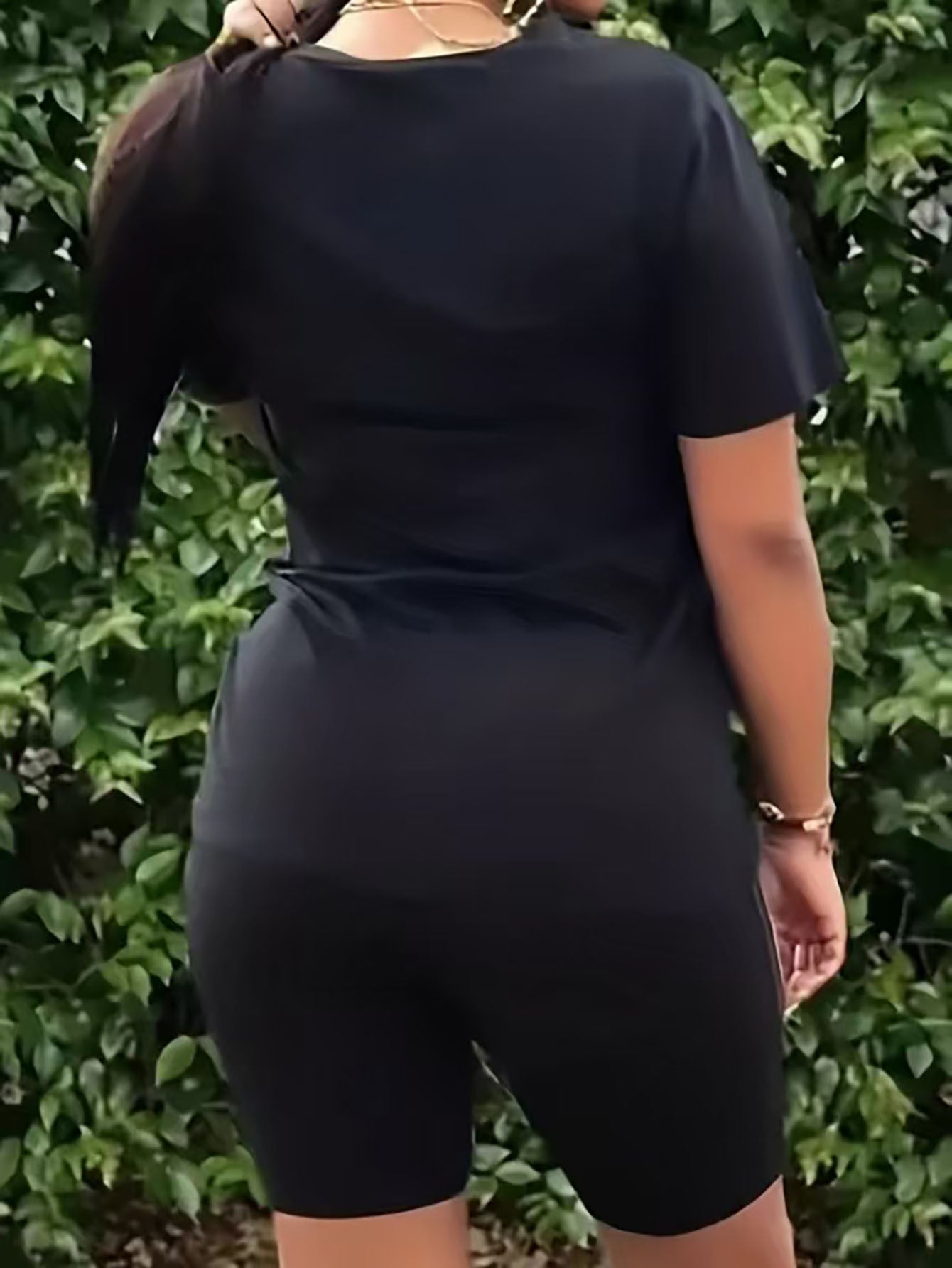 Women's Plus Size T-Shirt Set Short Sleeve Casual Cotton Disney Winnie the Pooh Tigger