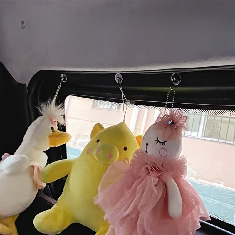 Small Plastic Ceiling Hooks 2cm Self-Adhesive for Hanging Decorations Pack of 20 50 100