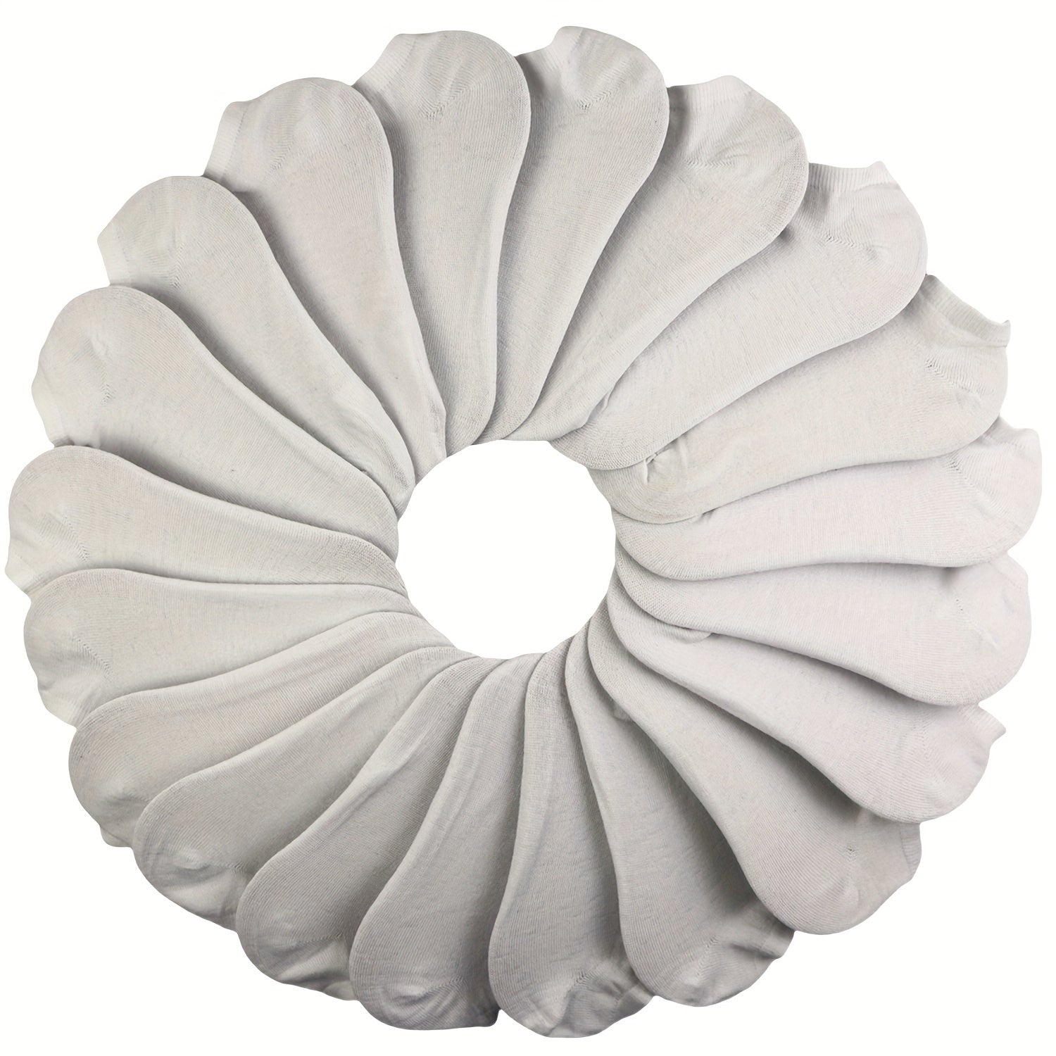 Women’s Ankle Socks 20 Pairs Lightweight Breathable Cotton-Polyester Geometric