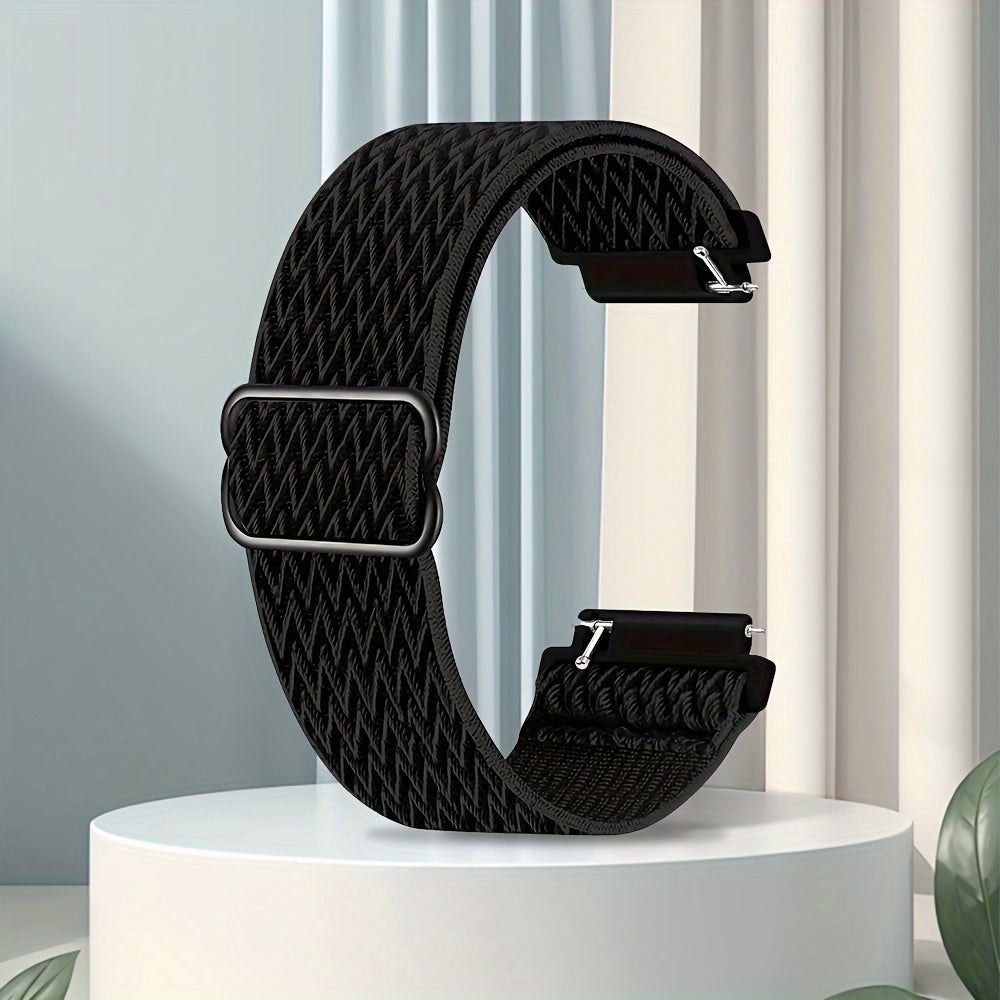 20-22mm bilak uchun nylon tasma, suvga chidamli, batareyasiz, qopqoq va halqa yopilishi.