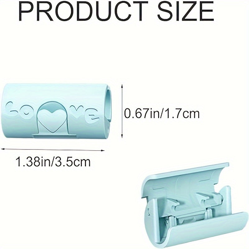 Pack of 10 Blue Heart Pattern Bed Sheet Clips Non-Slip Fasteners for Bumpy Mattresses