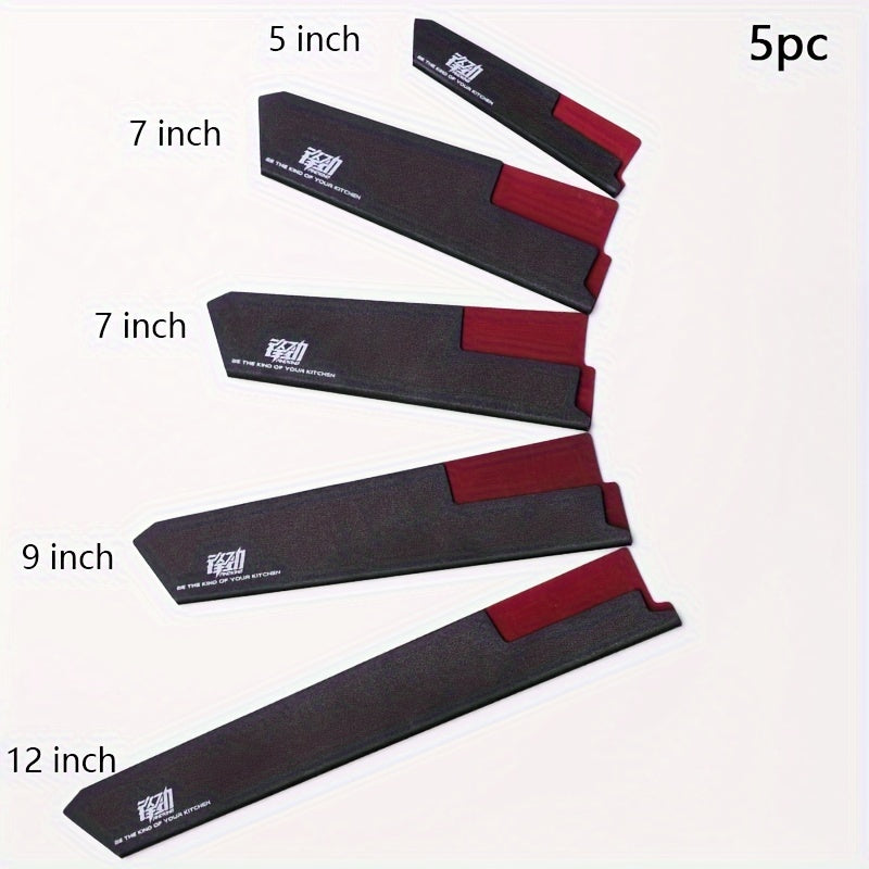 Откройте для себя набор защитных чехлов для ножей FINDKING из 4-12 предметов в универсальном черном пластиковом чехле из ПП. Этот нетоксичный защитник ножей обеспечивает безопасное и удобное хранение ваших кухонных ножей шеф-повара.